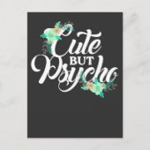 かわいいサイコ皮肉ガールフェミニスト ポストカード (正面)