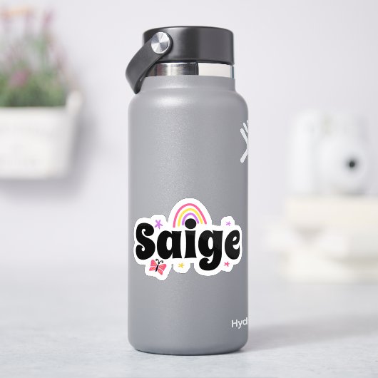 かわいいサイジの名前デザイン シール (HydroFlask)