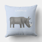 かわいいサイパーソナライズされたズ クッション (裏面)