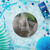 かわいいサイ ペーパープレート (パーティー)