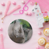 かわいいサイ ペーパープレート (パーティー)