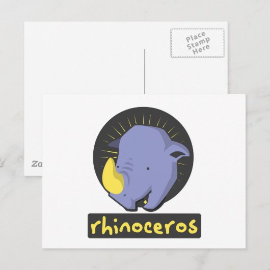 かわいいサイ ポストカード (正面/裏面)