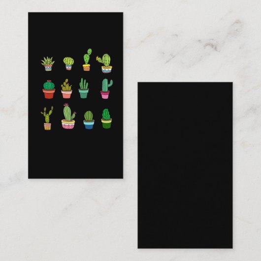 かわいいサクタスコレクターかわいいスサクレント恋人 名刺 (正面/裏面)