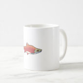 かわいいサケの魚 コーヒーマグカップ (正面右)