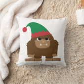かわいいサスカッチクリスマス小妖精や小人 クッション (ブランケット)
