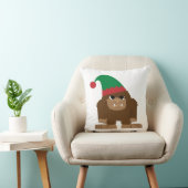 かわいいサスカッチクリスマス小妖精や小人 クッション (椅子)