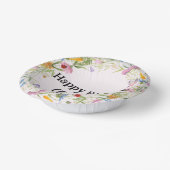 かわいいサソリチョウハチマキの花の田園パターン ペーパーボウル (傾斜あり)