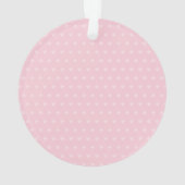 かわいいサッカーの女の子のピンクのパーソナライズなオーナメント オーナメント (裏面)