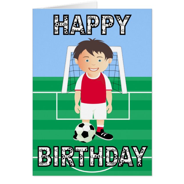 かわいいサッカーの選手 (正面)