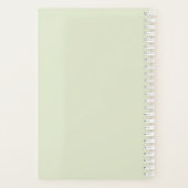 かわいいサッカーガールイラストレーション付き名前をカスタムする プランナー手帳 (裏面)