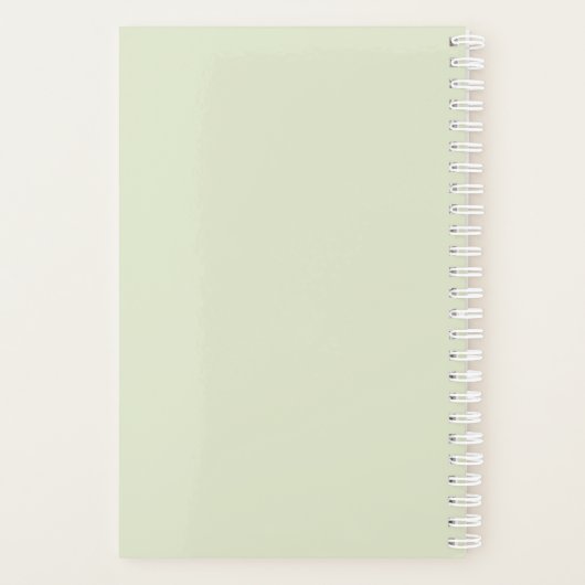 かわいいサッカーガールイラストレーション付き名前をカスタムする プランナー手帳 (裏面)