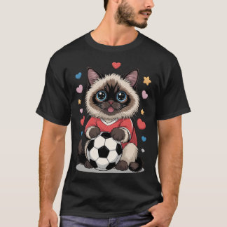 かわいいサッカークラブ ビルマンのウィニー大好きな女の子 Tシャツ
