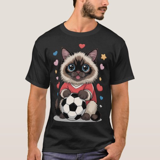 かわいいサッカークラブ ビルマンのウィニー大好きな女の子 Tシャツ (正面)