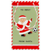 かわいいサッカークリスマススモール抱き枕 スモールペーパーバッグ (裏面)