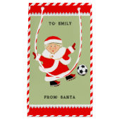 かわいいサッカークリスマススモール抱き枕 スモールペーパーバッグ (正面)