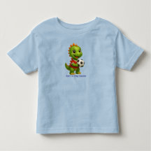 かわいいサッカードラゴンTシャツ 子供用