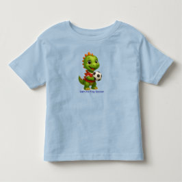 かわいいサッカードラゴンTシャツ 子供用 トドラーTシャツ