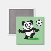 かわいいサッカーパンダ マグネット (正面/裏面)