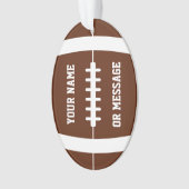 かわいいサッカーパーソナライズされた オーナメント (正面)