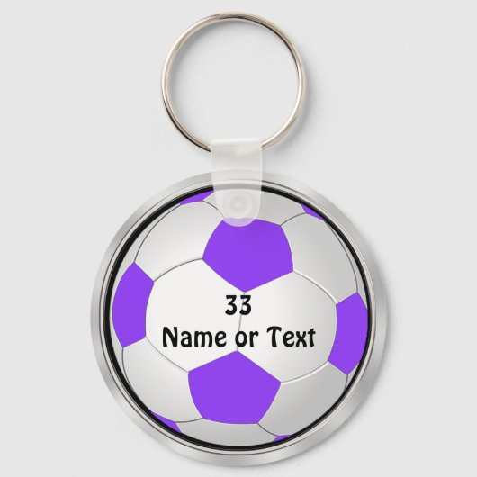 かわいいサッカーパーティーが女の子に好意を寄せキーホルダー キーホルダー (正面)