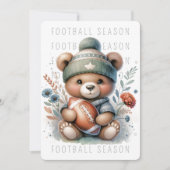 かわいいサッカーパーティー 招待状 (正面)