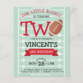 かわいいサッカーフィールド&リボン予算2nd誕生日 (正面)