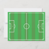 かわいいサッカーボーイ,サッカーをテーマにした誕生パーティー 招待状 (裏面)