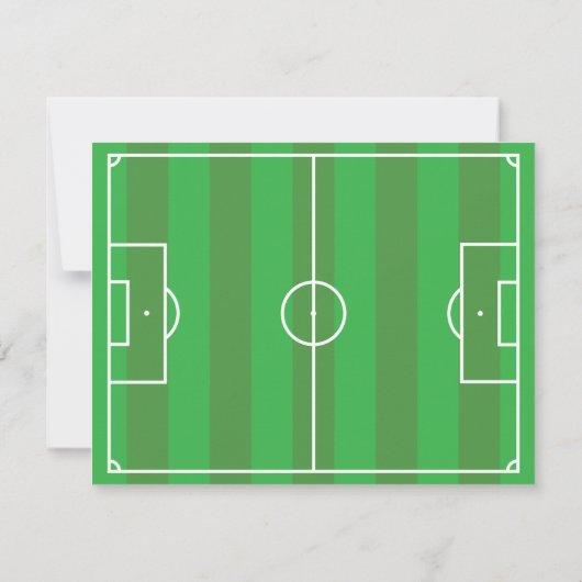 かわいいサッカーボーイ,サッカーをテーマにした誕生パーティー 招待状 (裏面)