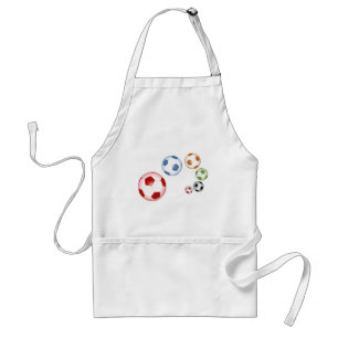 かわいいサッカーボールのセット スタンダードエプロン