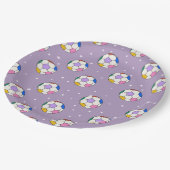 かわいいサッカーボール誕生日パーティープレート ペーパープレート (アングル)