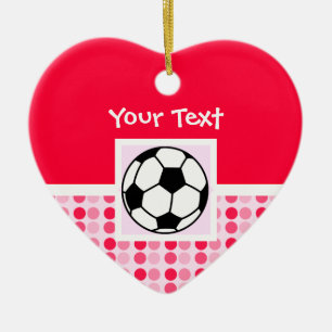 かわいいサッカーボール セラミックオーナメント
