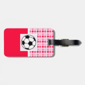 かわいいサッカーボール ラゲッジタグ (裏面横)