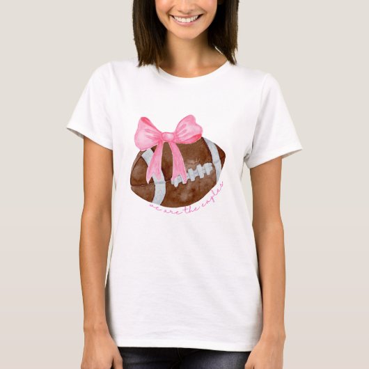 かわいいサッカーママのシャツ、カスタムマスコットボウのシャツ Tシャツ (正面)