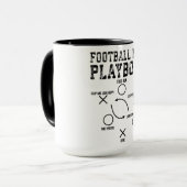 かわいいサッカーママのプレイブック マグカップ (正面左)