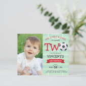 かわいいサッカーリボン予算の写真第2誕生日 (スタンド正面)