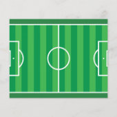 かわいいサッカーリボン予算の写真第2誕生日 (裏面)