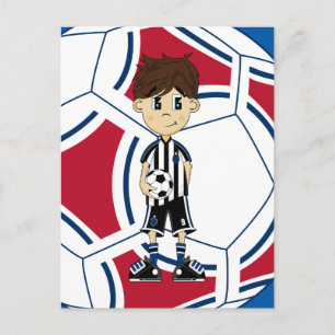 かわいいサッカー少年はがき ポストカード