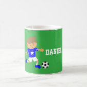 かわいいサッカー少年 コーヒーマグカップ (中央)