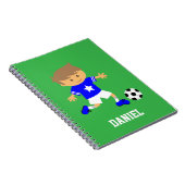 かわいいサッカー少年 ノートブック (右側)