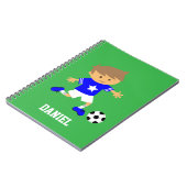 かわいいサッカー少年 ノートブック (左側)
