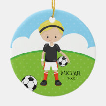 かわいいサッカー選手の名前入りクリスマス