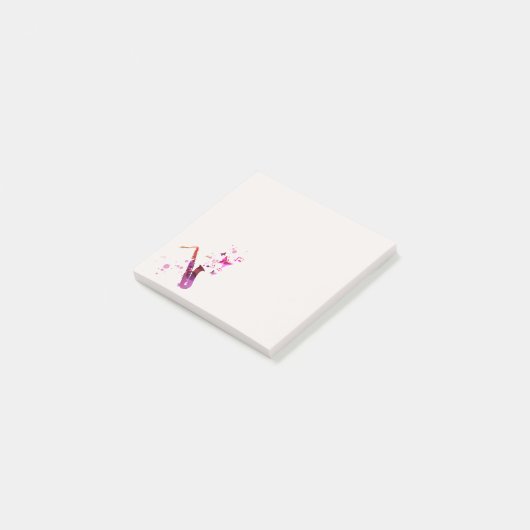 かわいいサックス女子美術文房具 ポストイット (アングル)