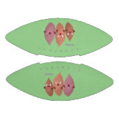 かわいいサツマイモの漫画野菜 アメリカンフットボール (パネル)