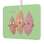 かわいいサツマイモの漫画野菜 カーエアーフレッシュナー (左)