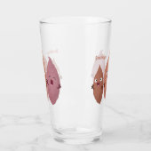 かわいいサツマイモの漫画野菜 タンブラーグラス (左)