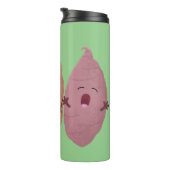 かわいいサツマイモの漫画野菜 タンブラー (回転右)