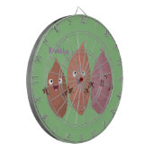 かわいいサツマイモの漫画野菜 ダーツボード (正面左)