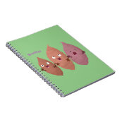 かわいいサツマイモの漫画野菜 ノートブック (右側)