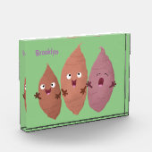 かわいいサツマイモの漫画野菜 フォトブロック (左)