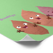 かわいいサツマイモの漫画野菜 ポスター (角)